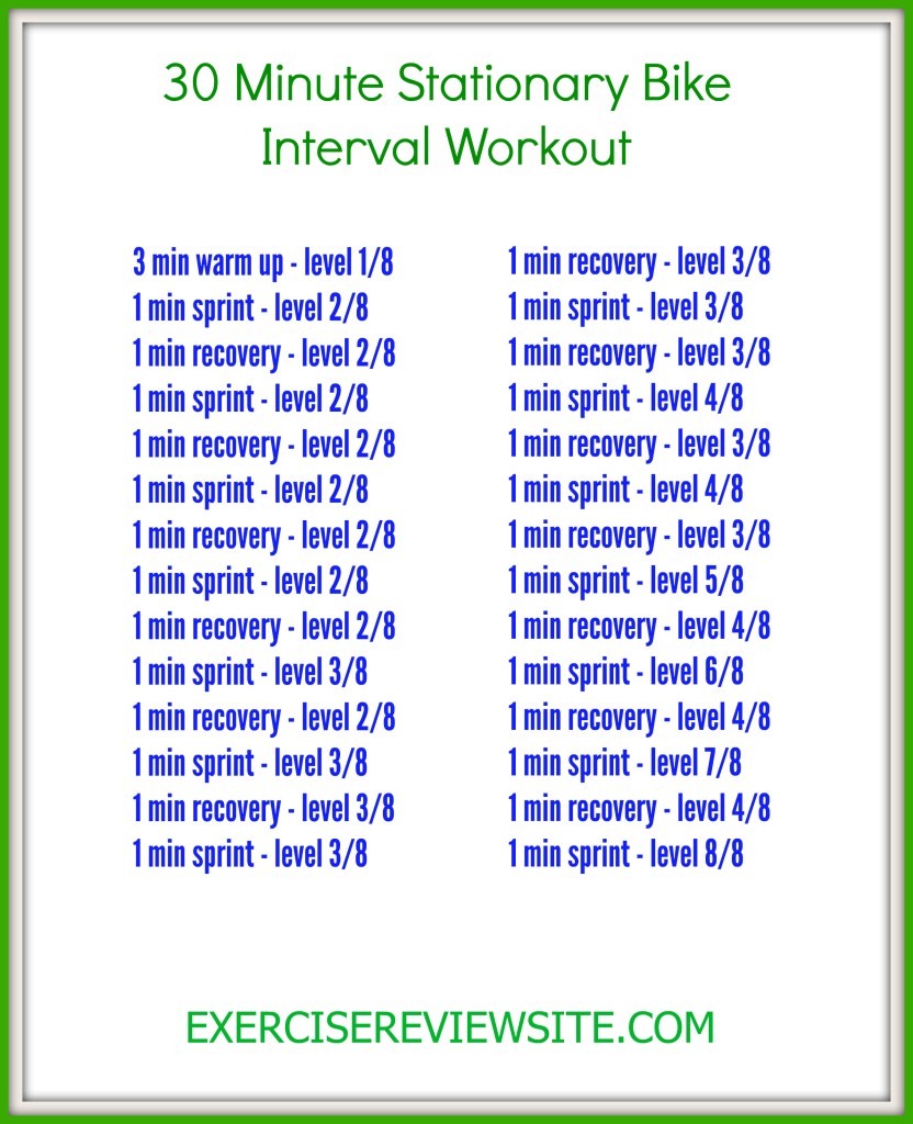 30 min indoor cycle workout
