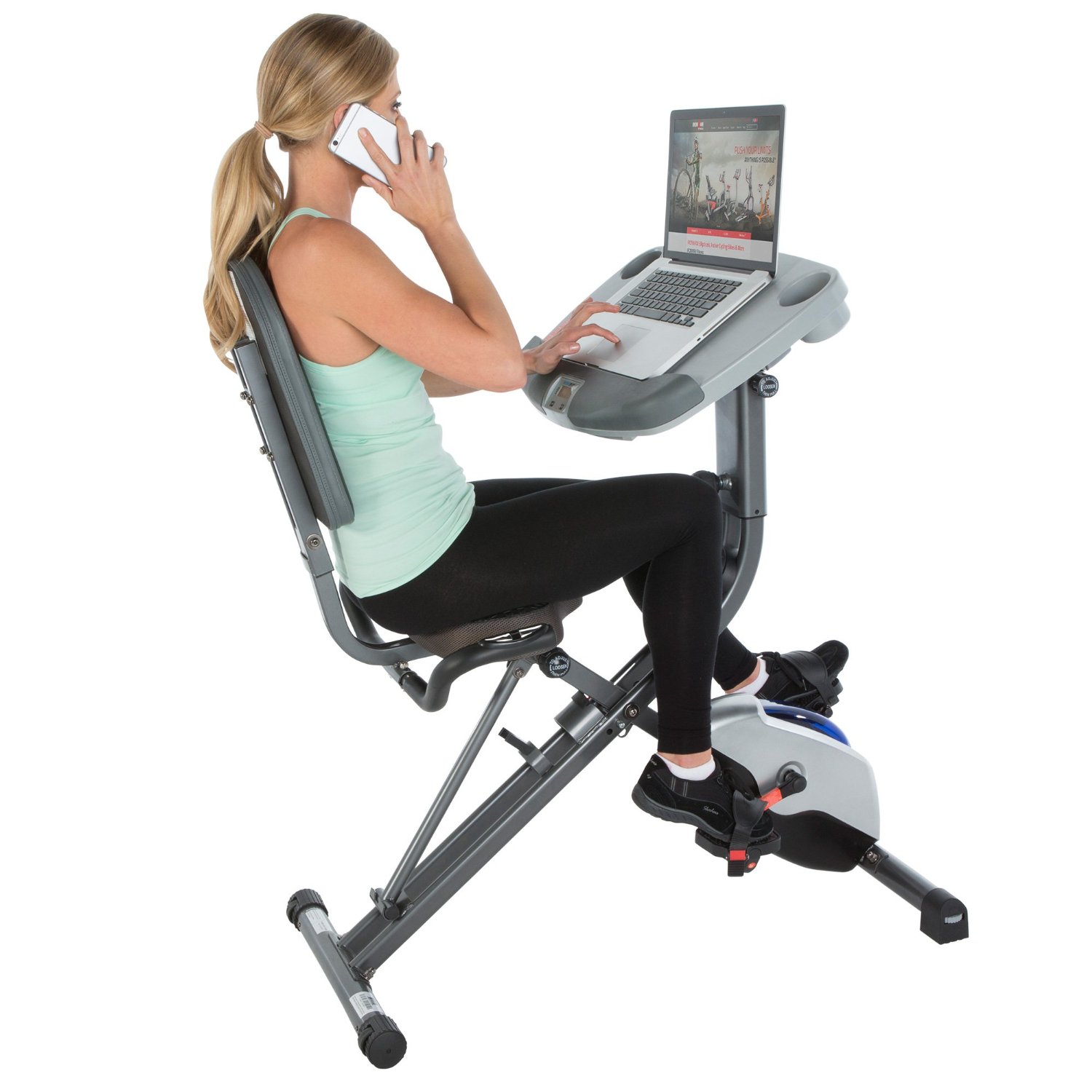 Exerpeutic WorkFit 1000 Desk Station Folding Exercise Bike Review