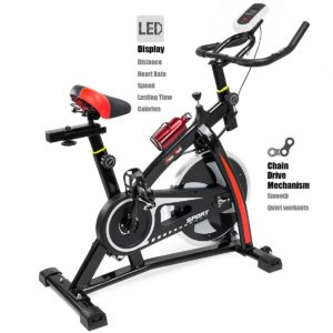 xtremepowerus indoor cycling exercise bike